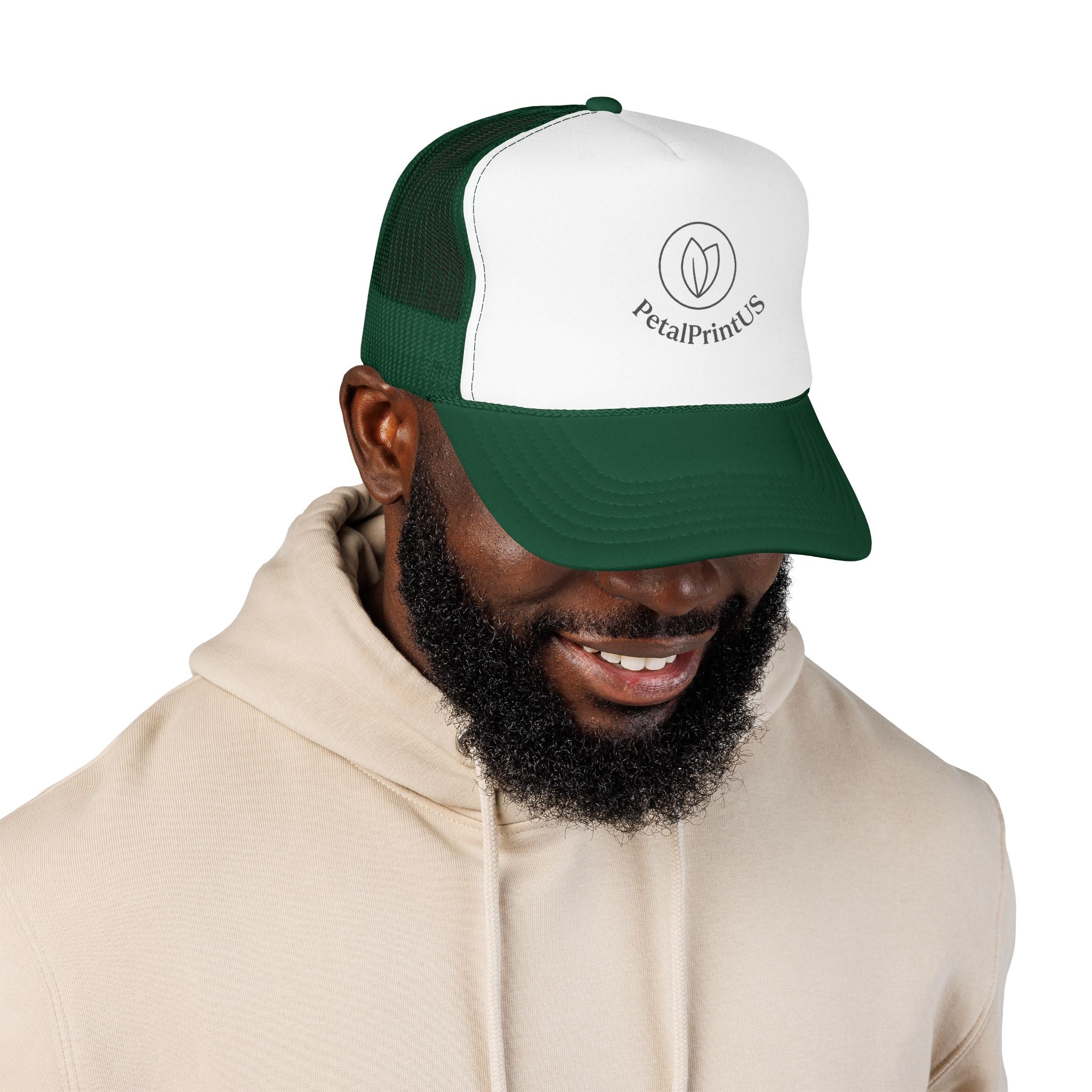 PetalPrint Brand Logo Trucker Hat (Floral)