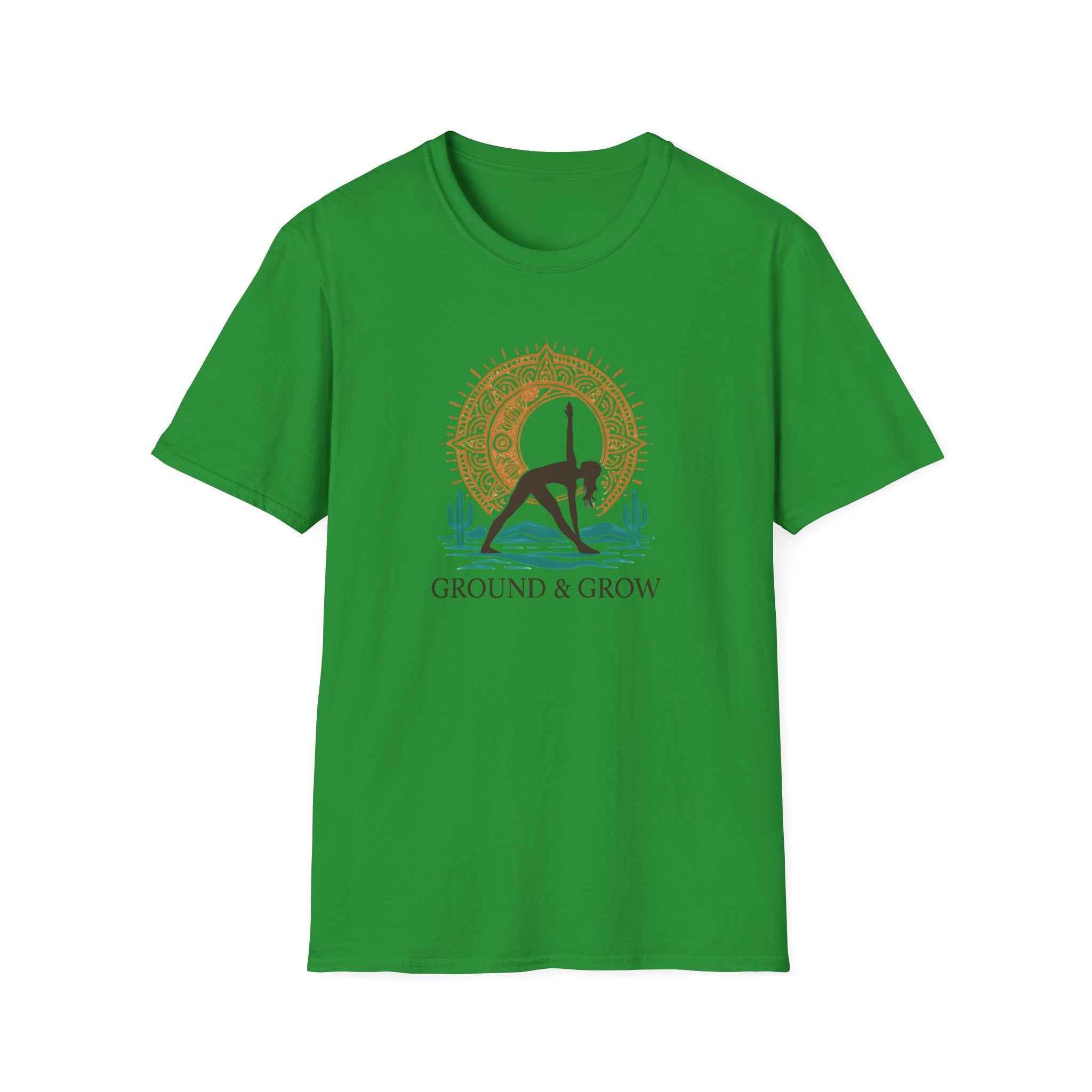 Desert Yoga T-Shirt - Embrace Serenity with a Unique Silhouette Design