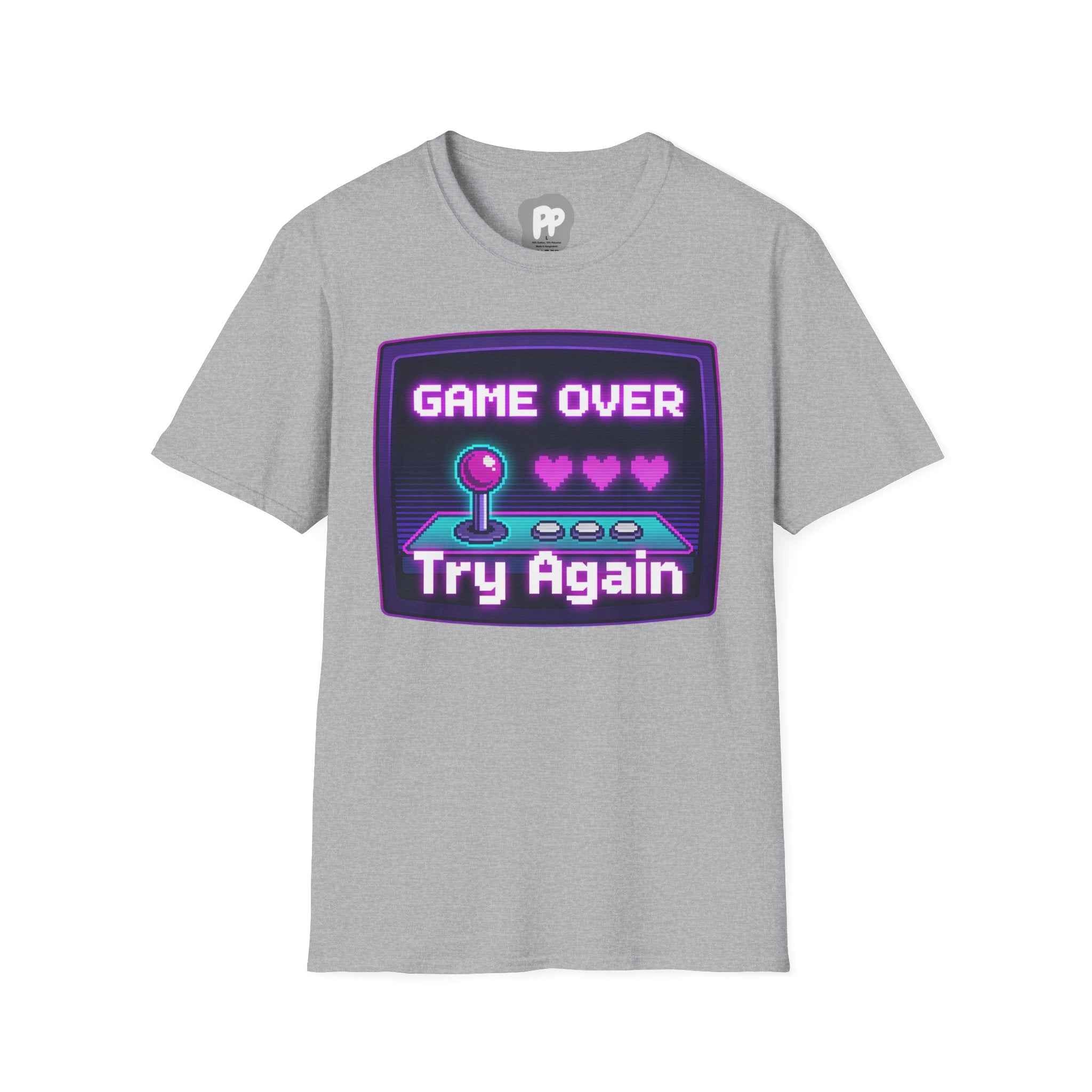 Retro 'Game Over' T-Shirt — Vintage Arcade Gamer Tee