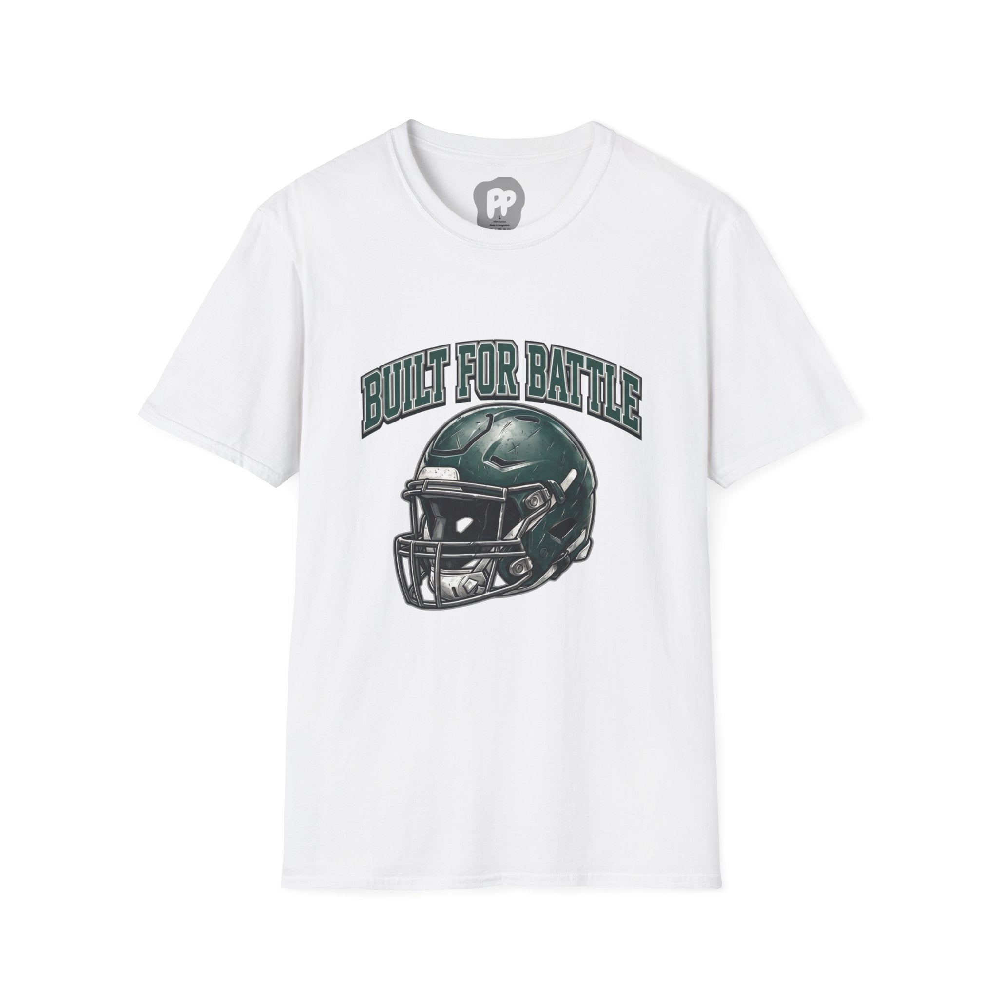 Built for Battle Football Helmet T-Shirt
