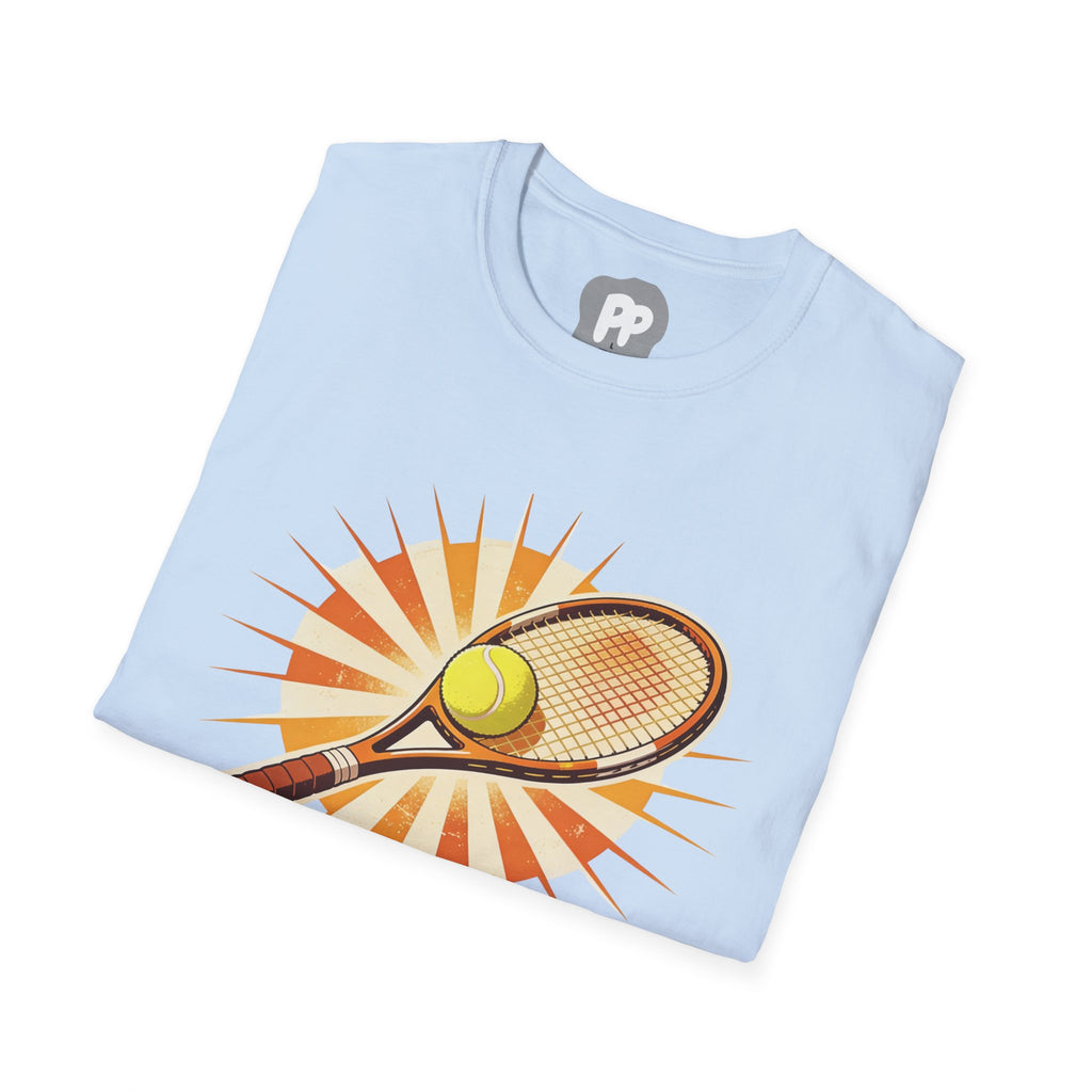 Vintage Tennis Racket & Ball Graphic Tee