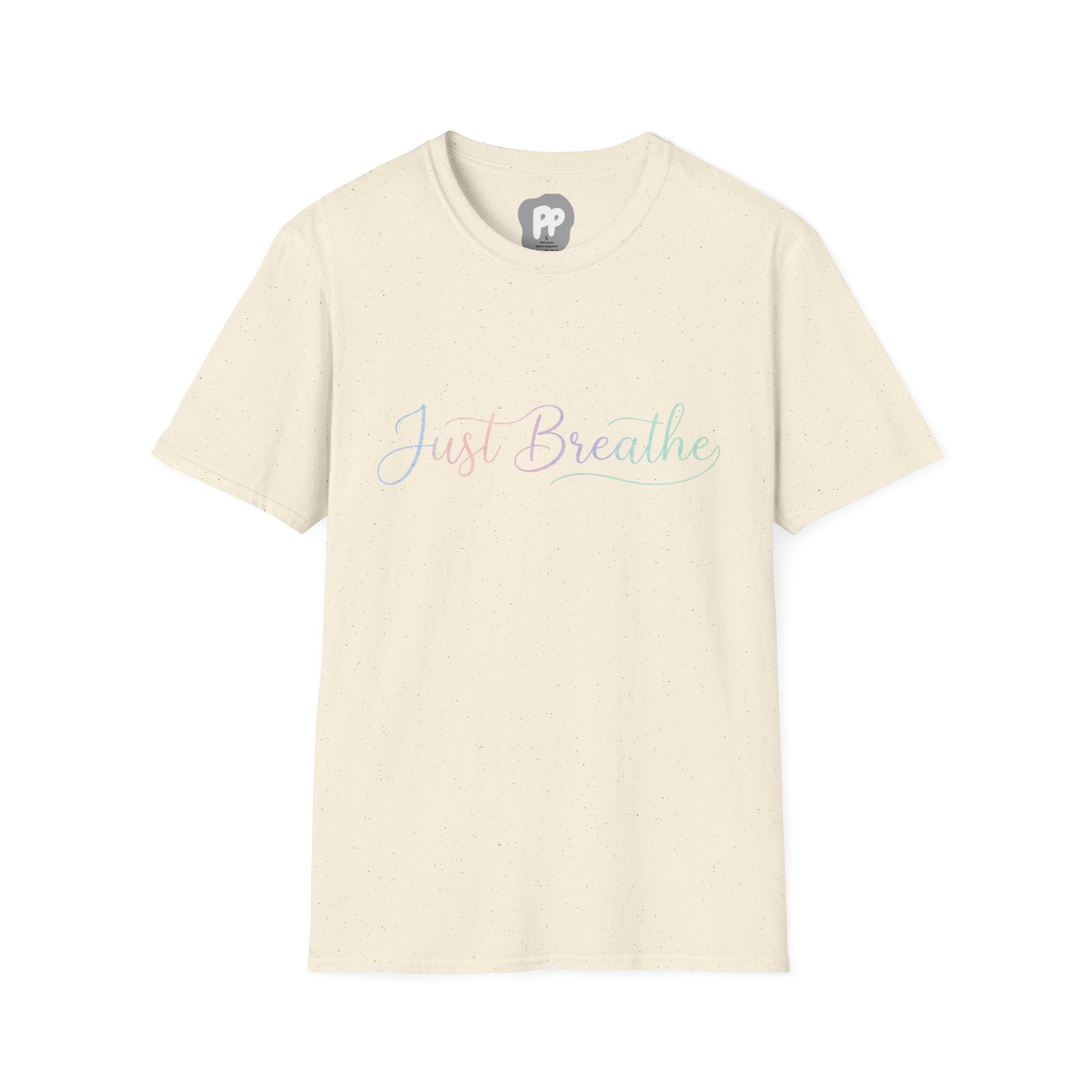 Just Breathe Text T-Shirt