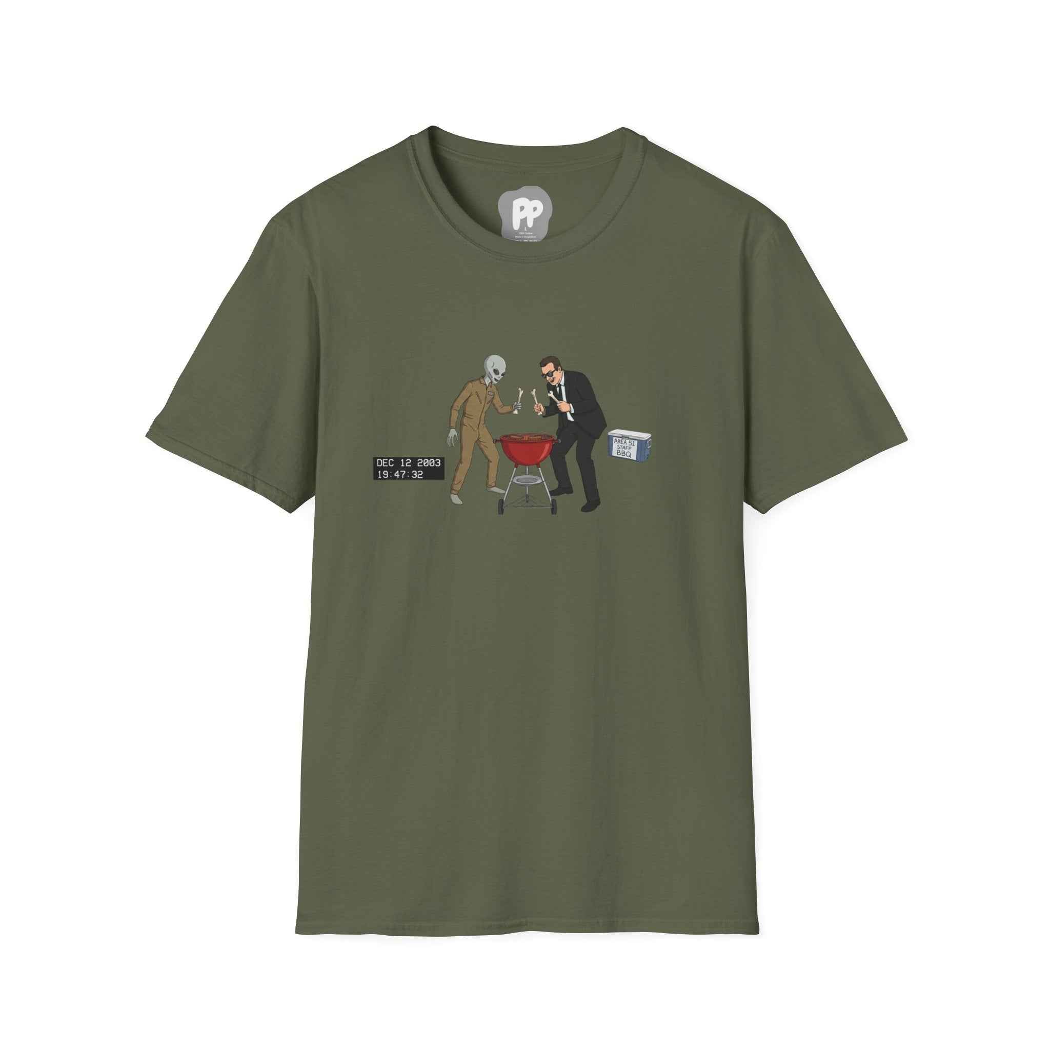 BBQ Duel T-Shirt | Area 51 Cookout Graphic Tee