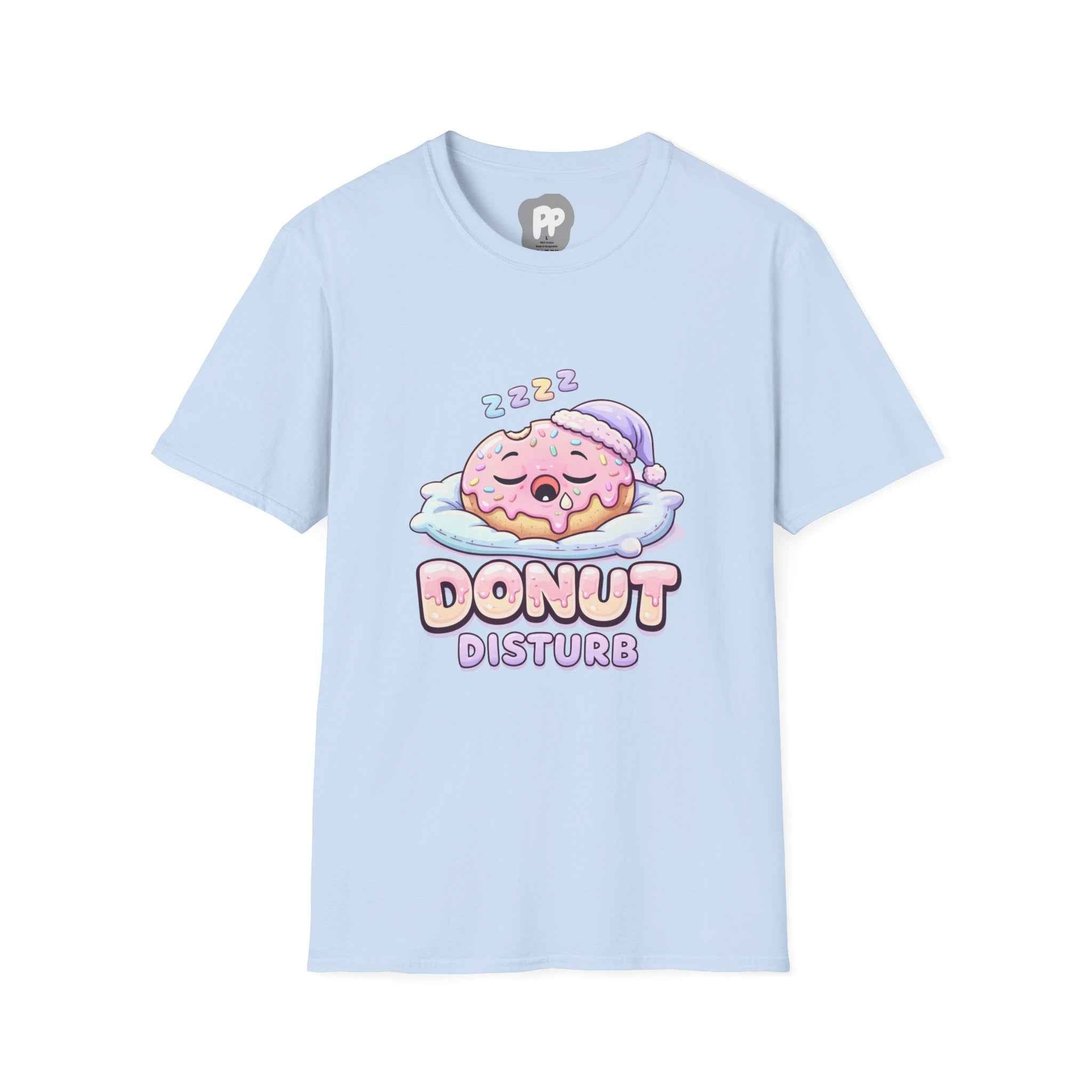 Sleeping Donut Cartoon Donut T-Shirt | Donut Disturb design