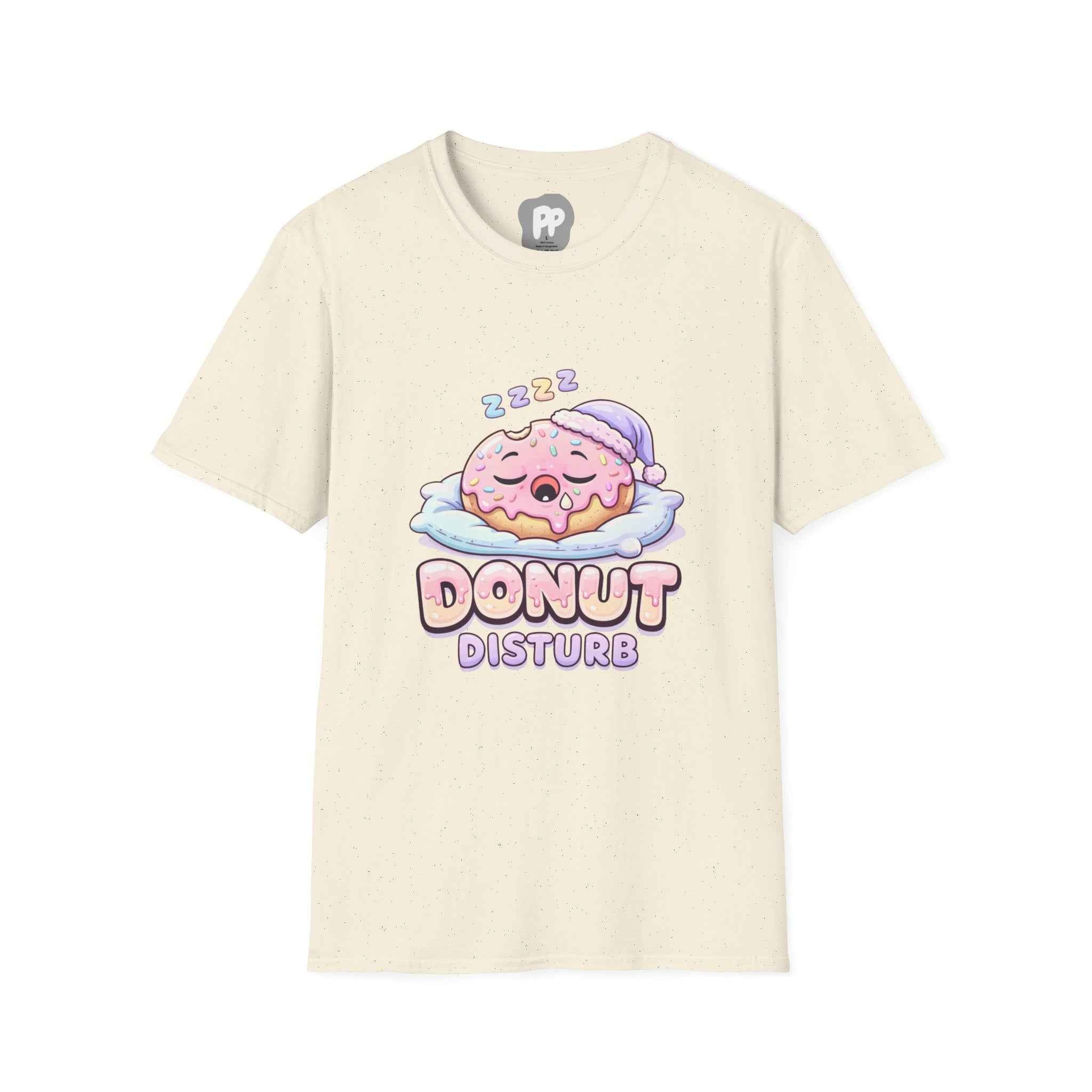 Sleeping Donut Cartoon Donut T-Shirt | Donut Disturb design