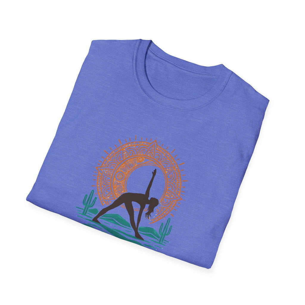 Desert Yoga T-Shirt - Embrace Serenity with a Unique Silhouette Design