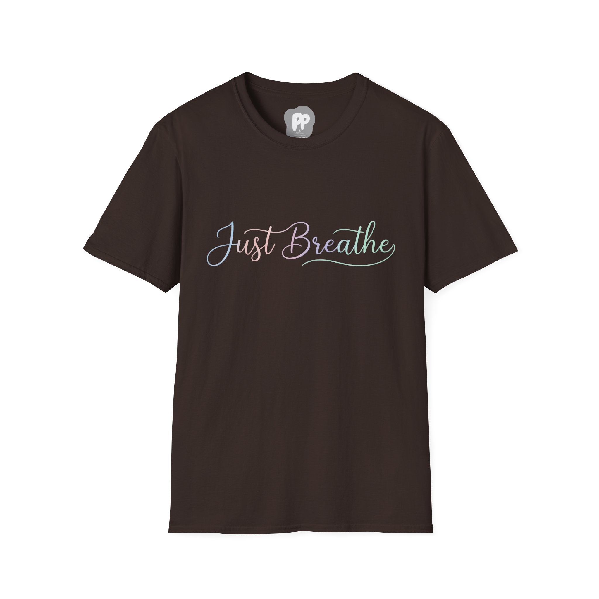 Just Breathe Text T-Shirt