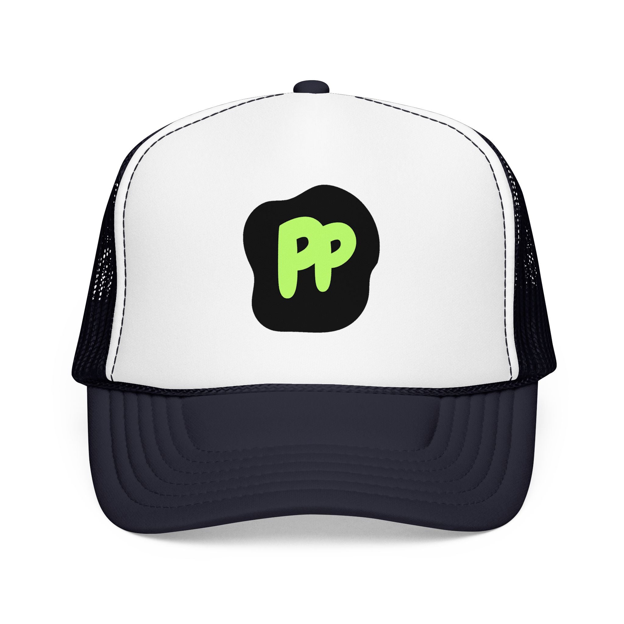 PetalPrint Brand Logo Trucker Hat (Black)